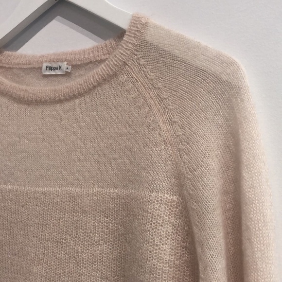 Filippa K Light Pink Light Mohair Rib Pullover - Picture 3 of 9